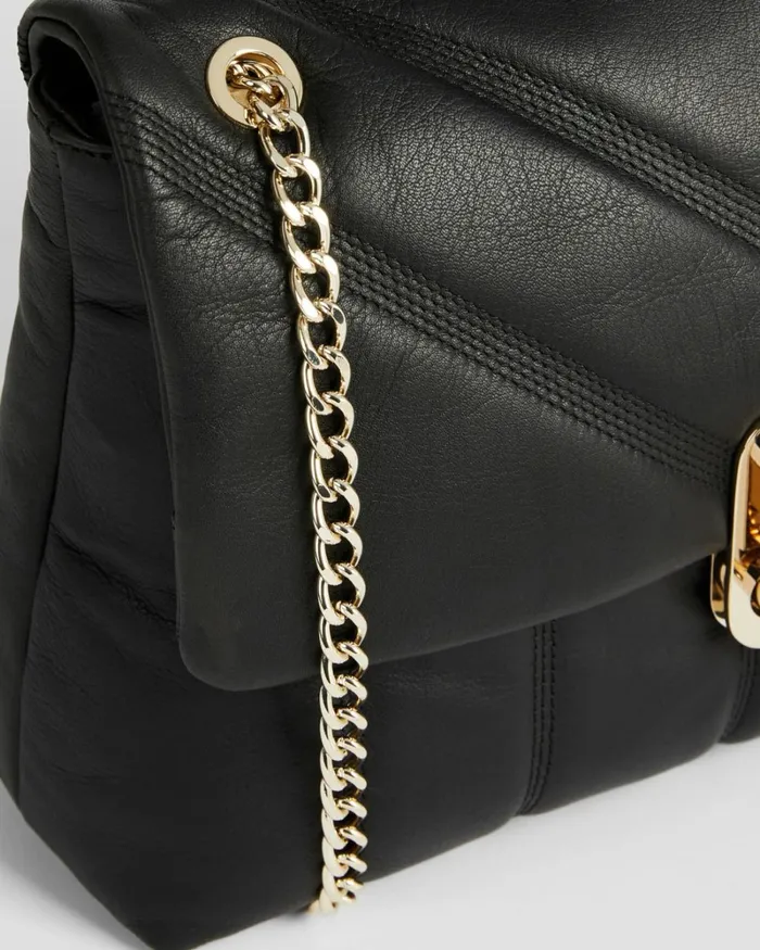 Puffer Quilted Leather Crossbody Bag Black Women Ted Baker Bags Puffer Quilted Leather Crossbody Bag Black Women Ted Baker Bags