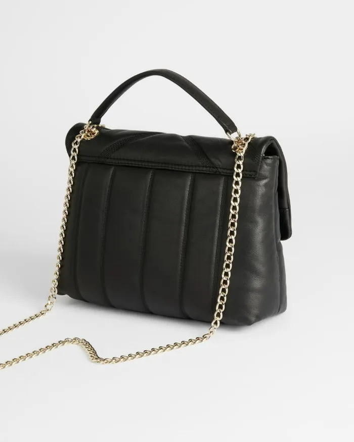 Puffer Quilted Leather Crossbody Bag Black Women Ted Baker Bags Puffer Quilted Leather Crossbody Bag Black Women Ted Baker Bags