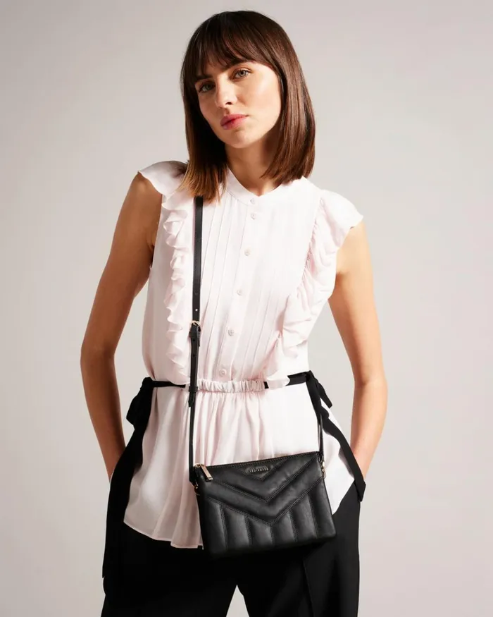 Quilted Puffer Crossbody Bag Black Women Ted Baker Bags