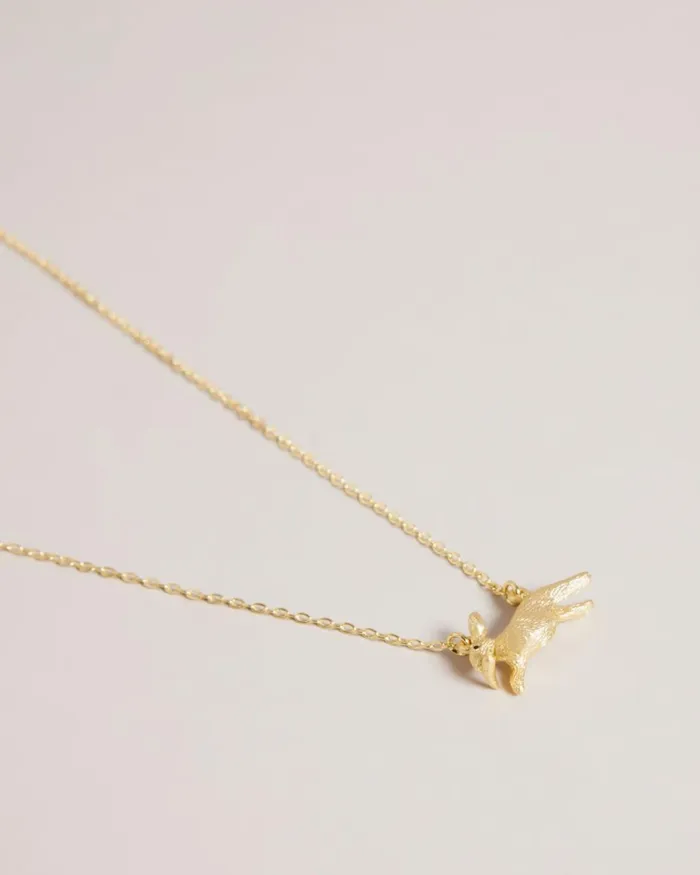 Rabbit Pendant Necklace Gold Color Women Ted Baker Jewelry Rabbit Pendant Necklace Gold Color Women Ted Baker Jewelry