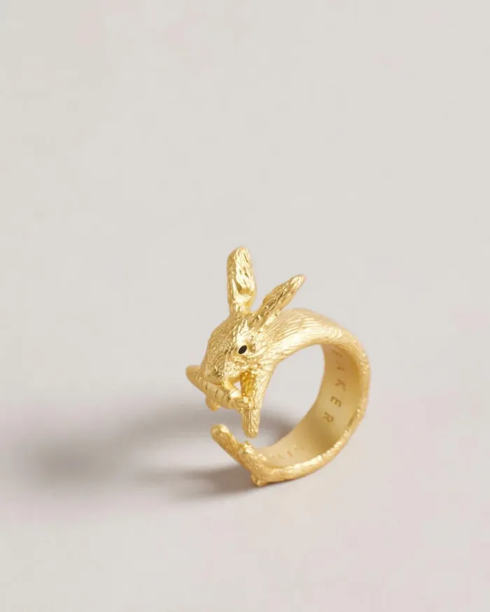Rabbit Ring Gold Color Women Ted Baker Jewelry Rabbit Ring Gold Color Women Ted Baker Jewelry