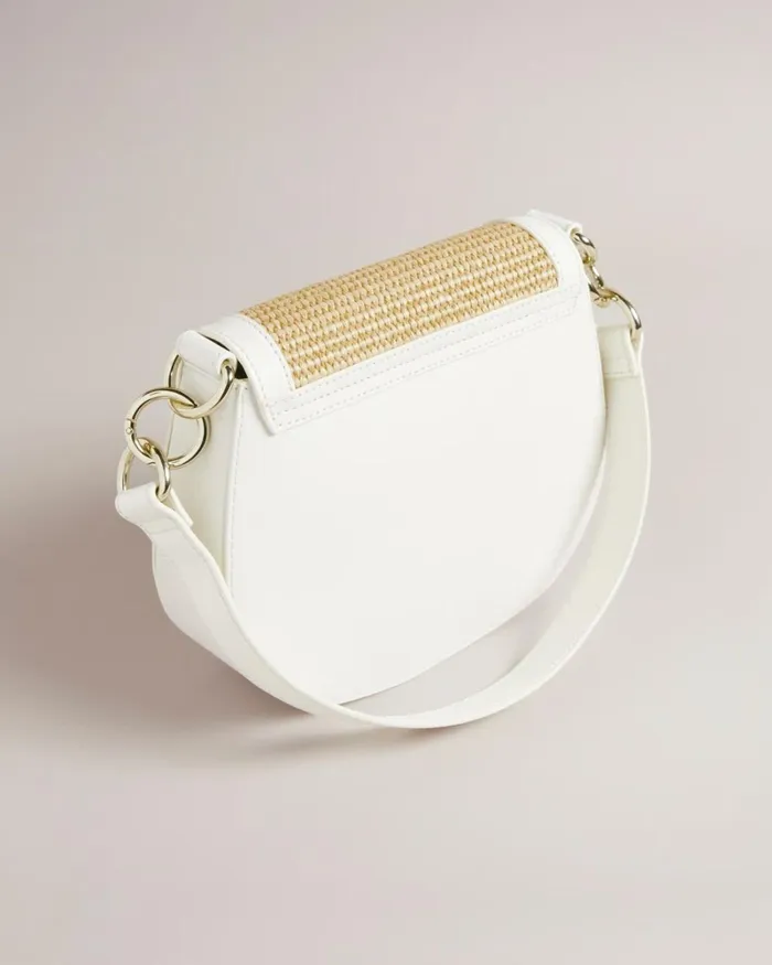 Raffia Satchel Crossbody Bag White Women Ted Baker Bags Raffia Satchel Crossbody Bag White Women Ted Baker Bags