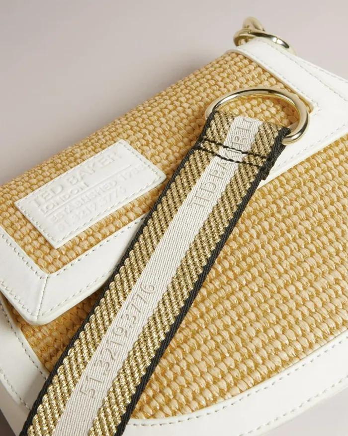 Raffia Satchel Crossbody Bag White Women Ted Baker Bags Raffia Satchel Crossbody Bag White Women Ted Baker Bags