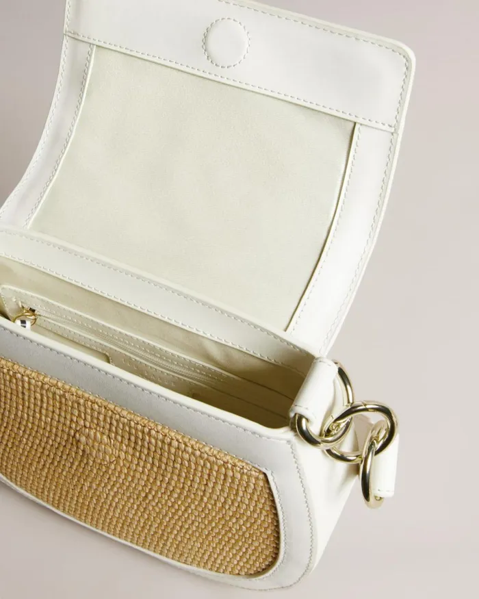Raffia Satchel Crossbody Bag White Women Ted Baker Bags Raffia Satchel Crossbody Bag White Women Ted Baker Bags