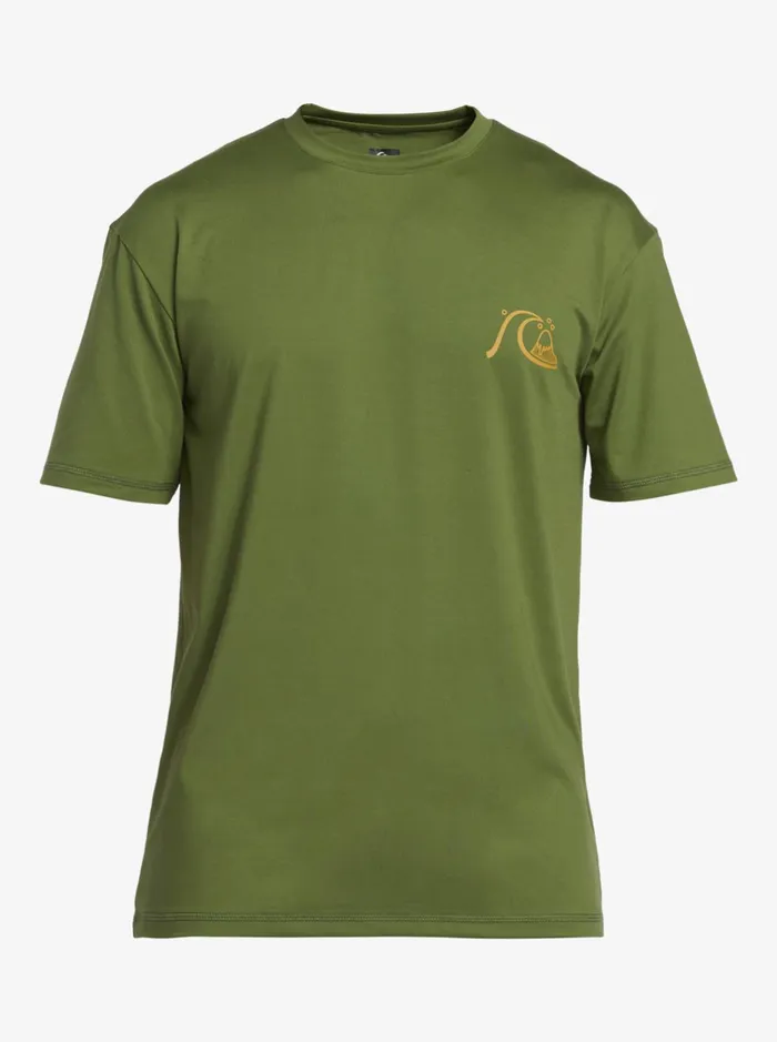 Rashguards Men Quiksilver Mix Session Upf 50 Short Sleeve Surf Tee Dill