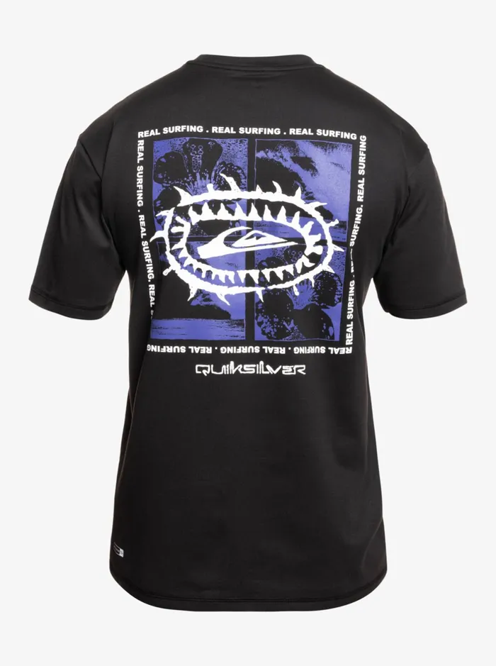 Rashguards Men Quiksilver Mix Session Upf 50 Short Sleeve Surf Tee Tarmac Rashguards Men Quiksilver Mix Session Upf 50 Short Sleeve Surf Tee Tarmac