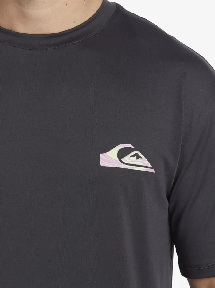 Rashguards Men Quiksilver Mix Session Upf 50 Short Sleeve Surf Tee Tarmac Rashguards Men Quiksilver Mix Session Upf 50 Short Sleeve Surf Tee Tarmac