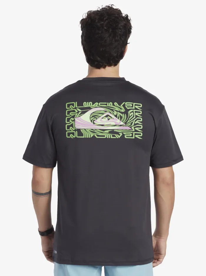 Rashguards Men Quiksilver Mix Session Upf 50 Short Sleeve Surf Tee Tarmac Rashguards Men Quiksilver Mix Session Upf 50 Short Sleeve Surf Tee Tarmac