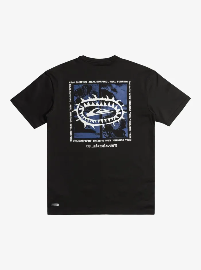 Rashguards Men Quiksilver Mix Session Upf 50 Short Sleeve Surf Tee Tarmac Rashguards Men Quiksilver Mix Session Upf 50 Short Sleeve Surf Tee Tarmac