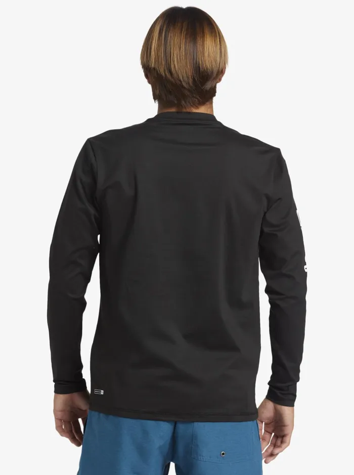 Rashguards Men Quiksilver Omni Session Long Sleeve Upf 50 Surf TShirt Black Rashguards Men Quiksilver Omni Session Long Sleeve Upf 50 Surf TShirt Black