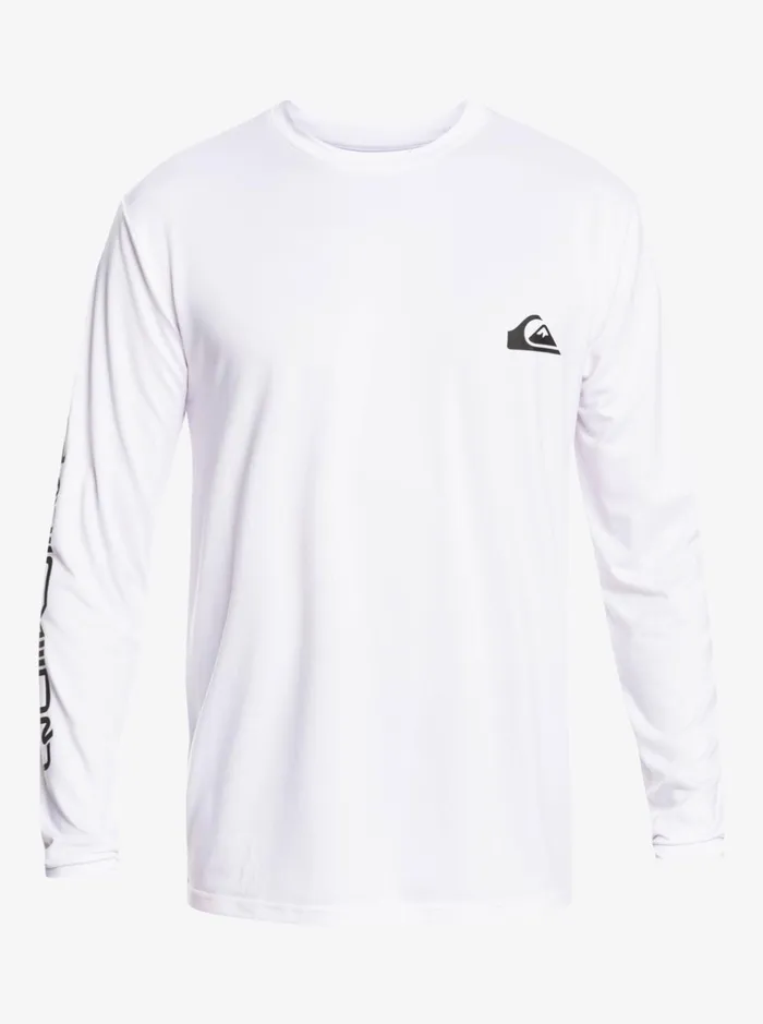 Rashguards Men Quiksilver Omni Session Long Sleeve Upf 50 Surf TShirt White Rashguards Men Quiksilver Omni Session Long Sleeve Upf 50 Surf TShirt White