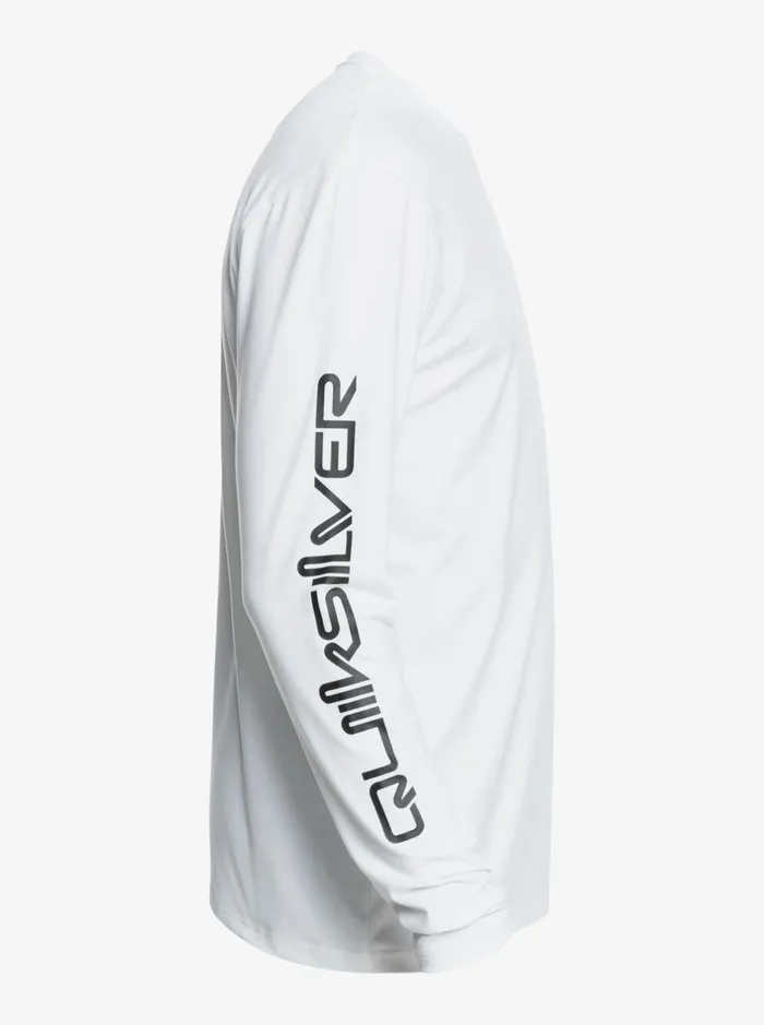 Rashguards Men Quiksilver Omni Session Long Sleeve Upf 50 Surf TShirt White Rashguards Men Quiksilver Omni Session Long Sleeve Upf 50 Surf TShirt White