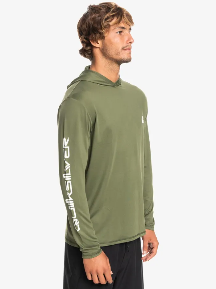 Rashguards Men Quiksilver Omni Session Upf 50 Long Sleeve Surf Tee Four Leaf Clover Rashguards Men Quiksilver Omni Session Upf 50 Long Sleeve Surf Tee Four Leaf Clover