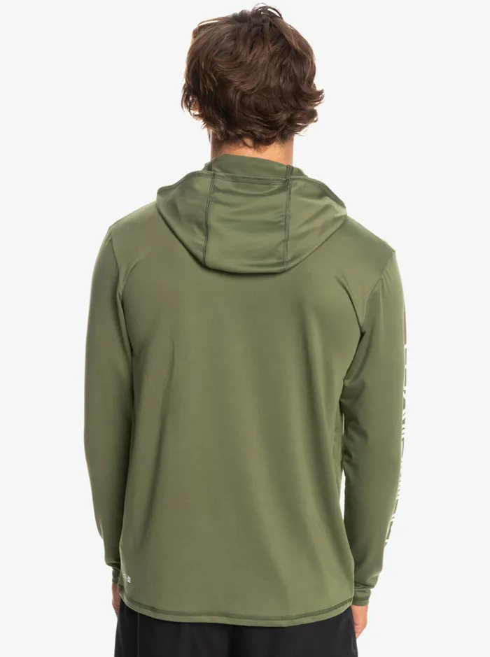 Rashguards Men Quiksilver Omni Session Upf 50 Long Sleeve Surf Tee Four Leaf Clover Rashguards Men Quiksilver Omni Session Upf 50 Long Sleeve Surf Tee Four Leaf Clover