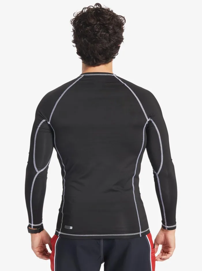 Rashguards Men Quiksilver Saturn Protection Long Sleeve Upf 50 Rashguard For Men Black Rashguards Men Quiksilver Saturn Protection Long Sleeve Upf 50 Rashguard For Men Black