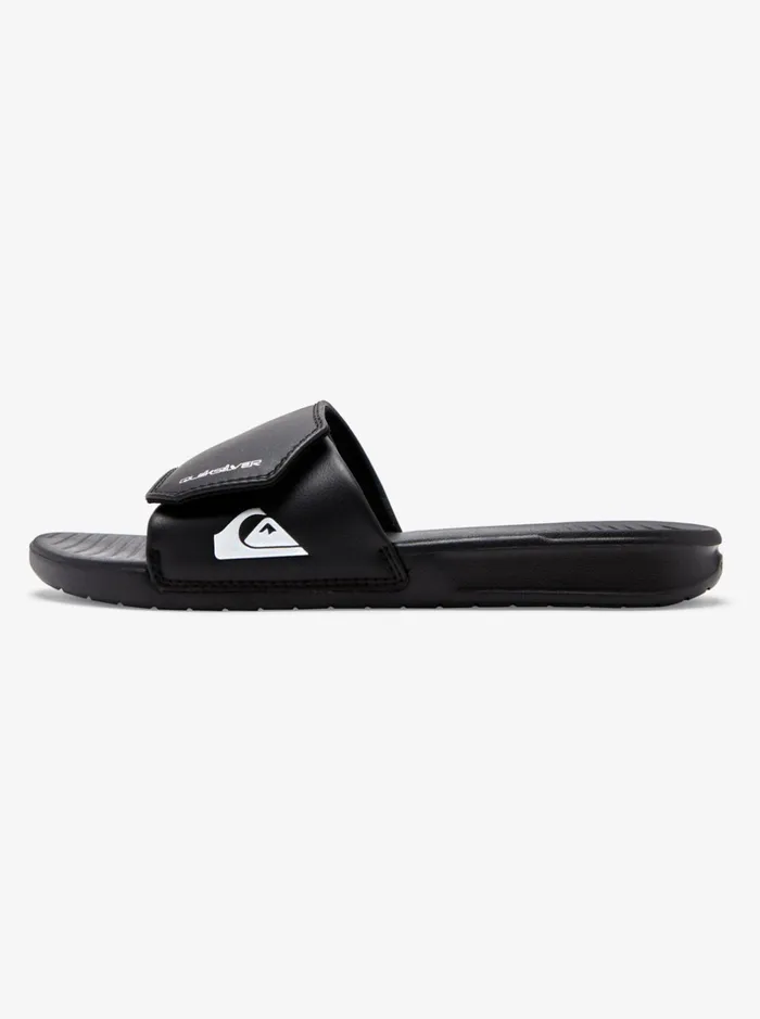 Sandals Men Quiksilver Bright Coast Adjustable Slides Blackwhiteblack Sandals Men Quiksilver Bright Coast Adjustable Slides Blackwhiteblack