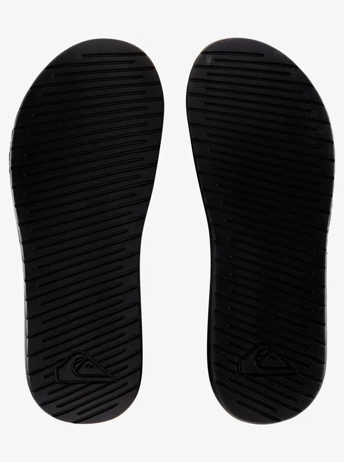 Sandals Men Quiksilver Bright Coast Adjustable Slides Blackwhiteblack Sandals Men Quiksilver Bright Coast Adjustable Slides Blackwhiteblack
