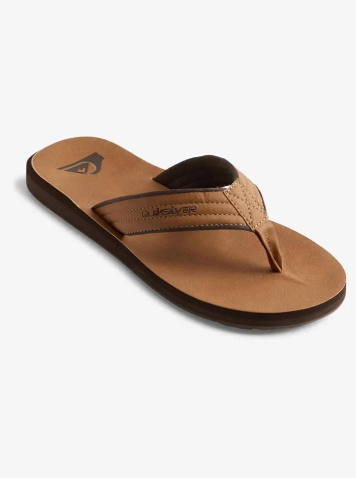 Sandals Men Quiksilver Carver Nubuck Sandals Tan 8211 Pattern1