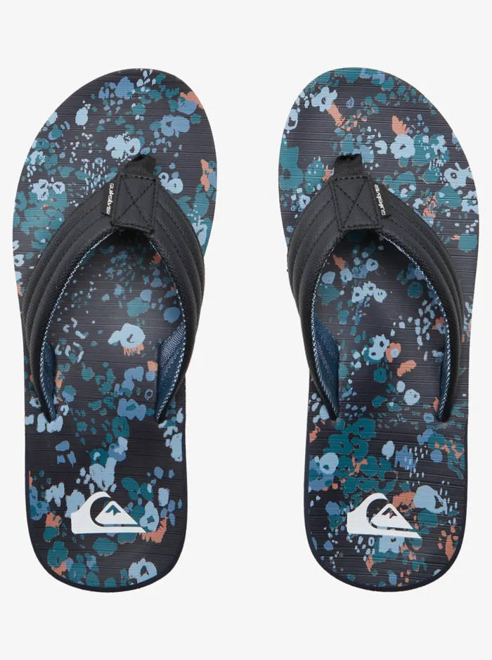 Sandals Men Quiksilver Carver Print Sandals Blue 8 Sandals Men Quiksilver Carver Print Sandals Blue 8