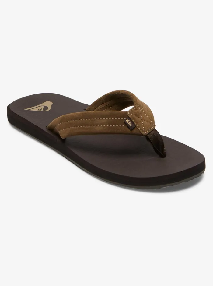 Sandals Men Quiksilver Carver Suede Core Sandals Brown 1