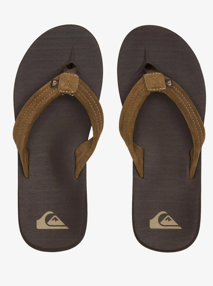 Sandals Men Quiksilver Carver Suede Core Sandals Brown 1 Sandals Men Quiksilver Carver Suede Core Sandals Brown 1