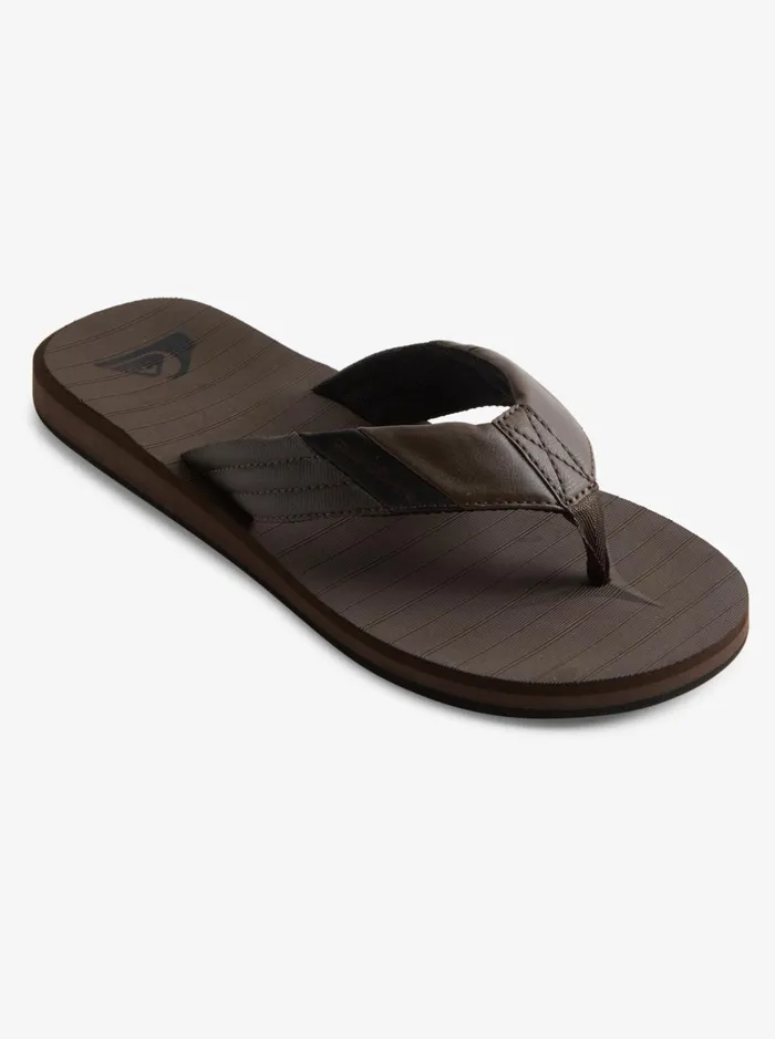 Sandals Men Quiksilver Carver Tropics Sandals Brownbrownblack