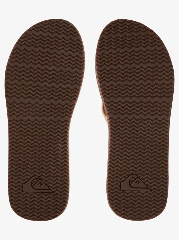 Sandals Men Quiksilver Erreka Leather Sandals Tan 8211 Solid Sandals Men Quiksilver Erreka Leather Sandals Tan 8211 Solid