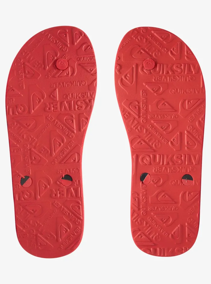 Sandals Men Quiksilver Haleiwa FlipFlops Blackredgreen Sandals Men Quiksilver Haleiwa FlipFlops Blackredgreen