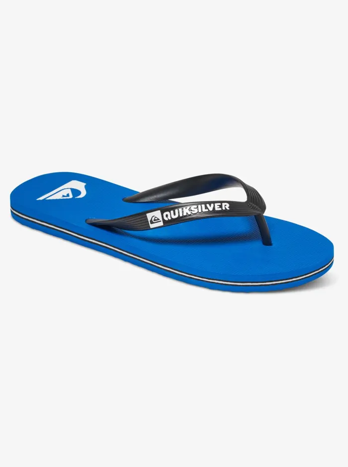 Sandals Men Quiksilver Molokai FlipFlops Blackblueblack