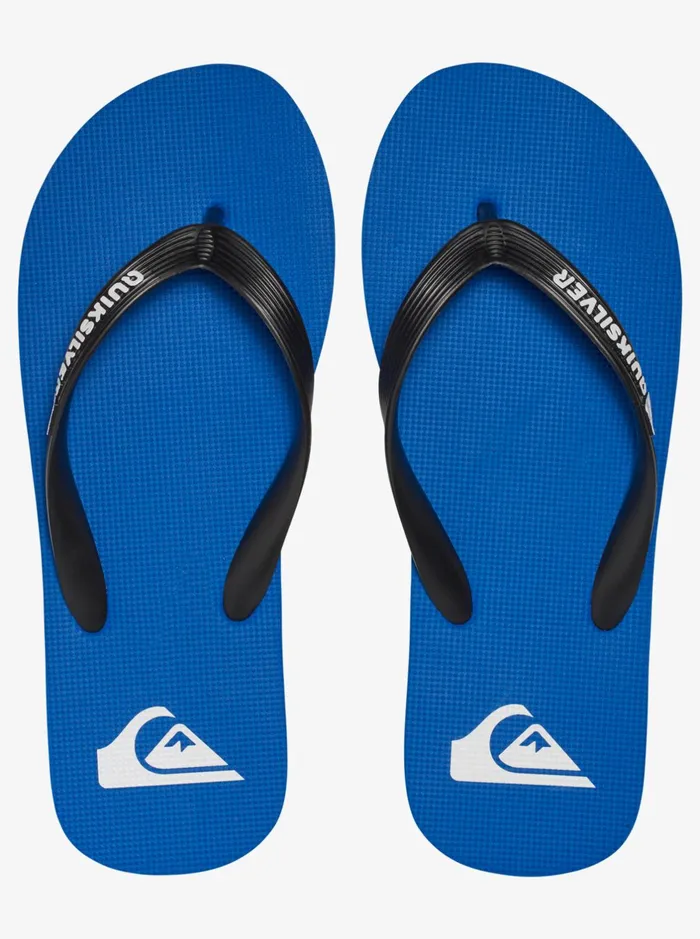 Sandals Men Quiksilver Molokai FlipFlops Blackblueblack Sandals Men Quiksilver Molokai FlipFlops Blackblueblack