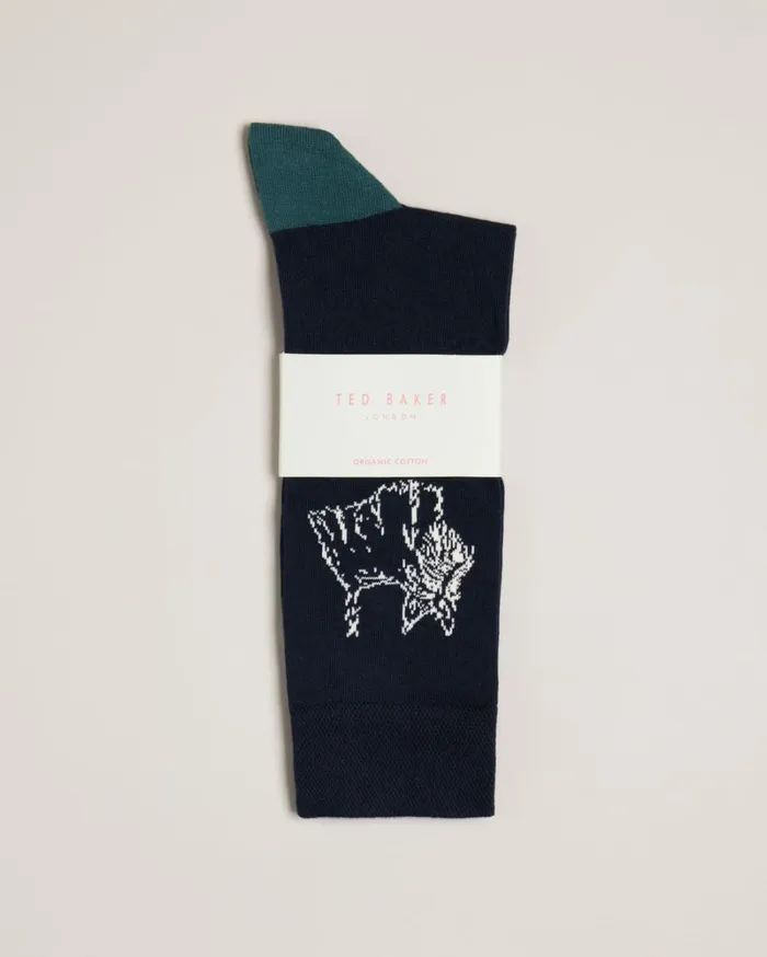 Scottie Dog Print Socks Dark Navy Men Ted Baker Socks