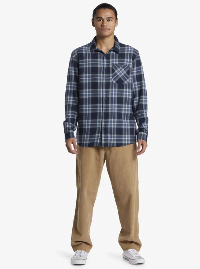 Shirts and Polos Men Quiksilver Craibstone Long Sleeve Shirt Navy Blazer Craibstone Shirts and Polos Men Quiksilver Craibstone Long Sleeve Shirt Navy Blazer Craibstone