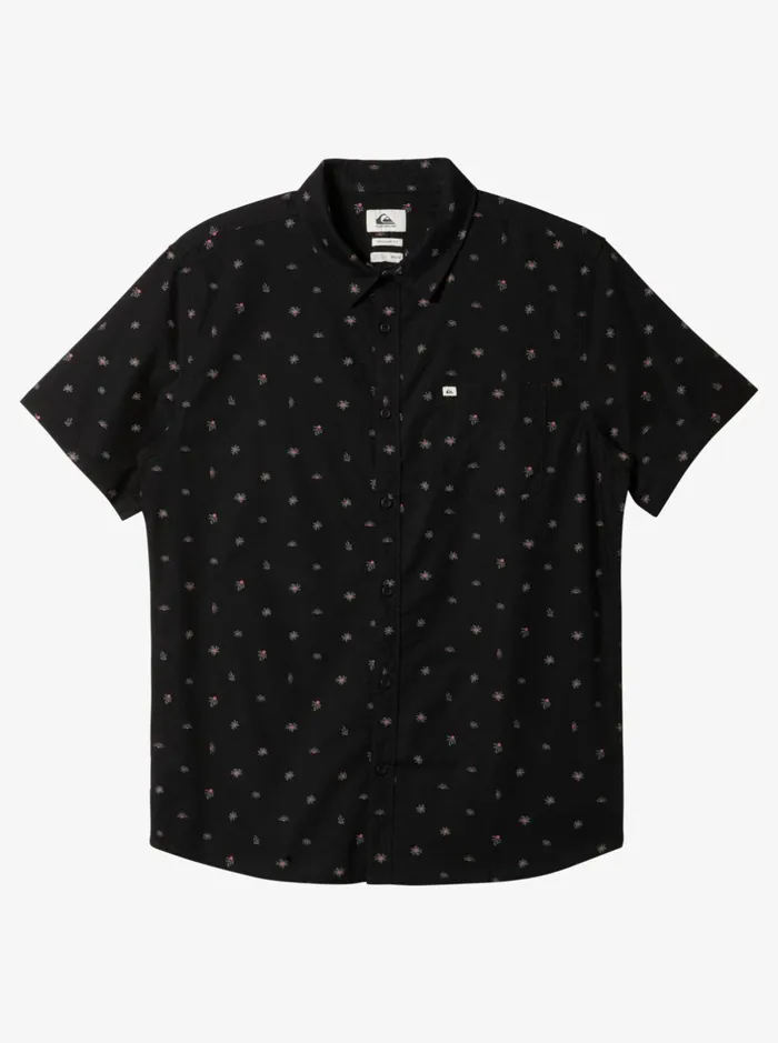Shirts and Polos Men Quiksilver Minimo Short Sleeve Shirt Black Minimo