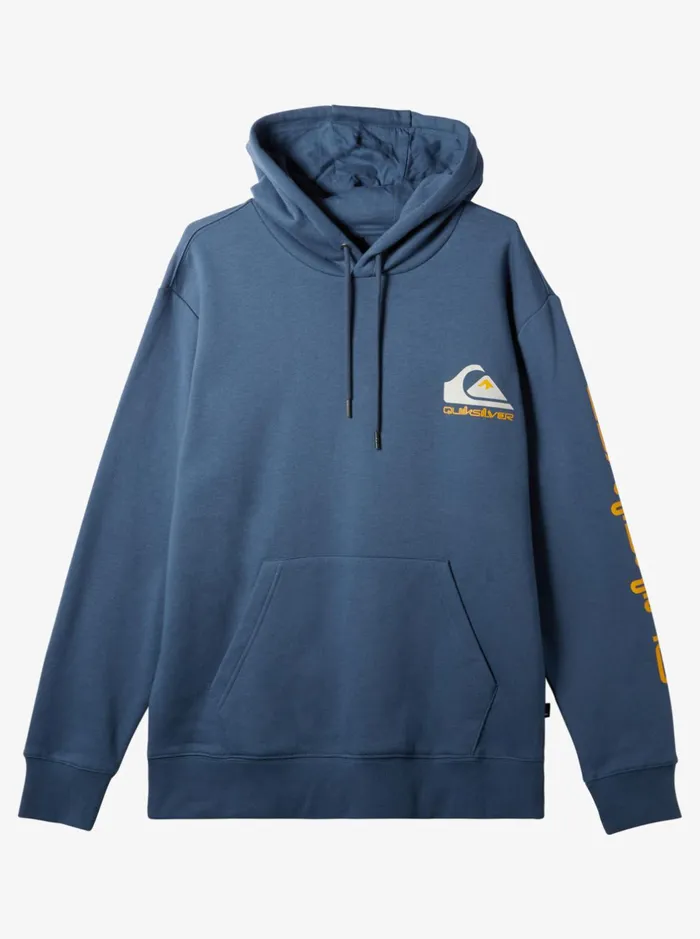 Shirts and Polos Men Quiksilver Omni Logo Hoodie Bering Sea