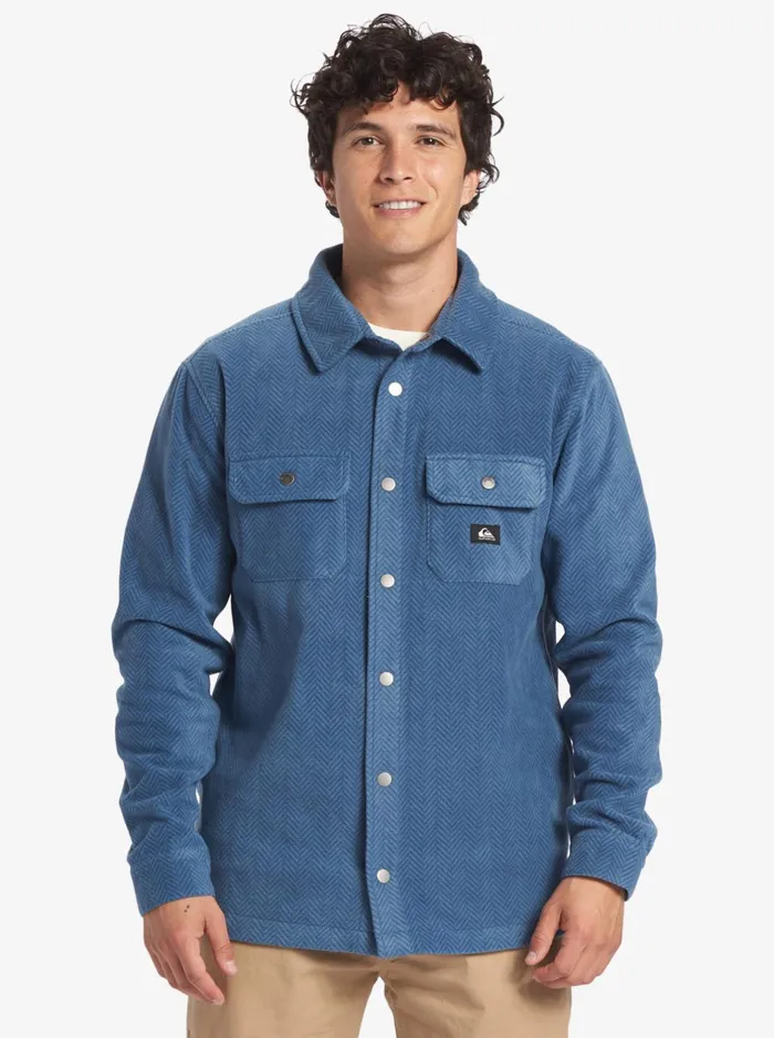 Shirts and Polos Men Quiksilver Surf Days Long Sleeve Fleece Shirt Midnight Navy Surf Days Shirts and Polos Men Quiksilver Surf Days Long Sleeve Fleece Shirt Midnight Navy Surf Days