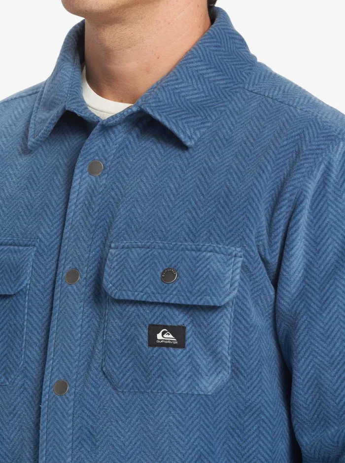 Shirts and Polos Men Quiksilver Surf Days Long Sleeve Fleece Shirt Midnight Navy Surf Days Shirts and Polos Men Quiksilver Surf Days Long Sleeve Fleece Shirt Midnight Navy Surf Days