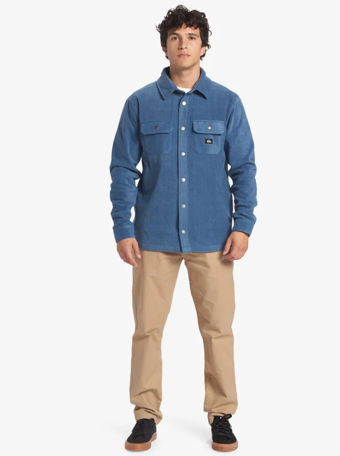 Shirts and Polos Men Quiksilver Surf Days Long Sleeve Fleece Shirt Midnight Navy Surf Days Shirts and Polos Men Quiksilver Surf Days Long Sleeve Fleece Shirt Midnight Navy Surf Days