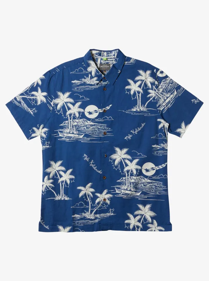 Shirts and Polos Men Quiksilver Waterman Ahi Holiday Woven Shirt Ahi Holiday Estate Blue Shirts and Polos Men Quiksilver Waterman Ahi Holiday Woven Shirt Ahi Holiday Estate Blue