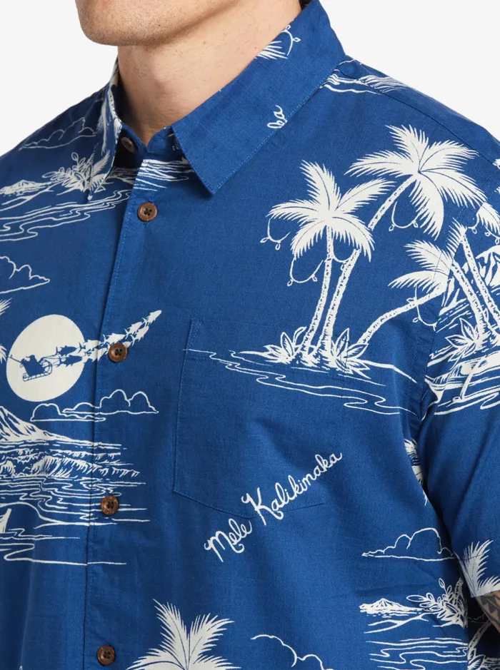 Shirts and Polos Men Quiksilver Waterman Ahi Holiday Woven Shirt Ahi Holiday Estate Blue Shirts and Polos Men Quiksilver Waterman Ahi Holiday Woven Shirt Ahi Holiday Estate Blue