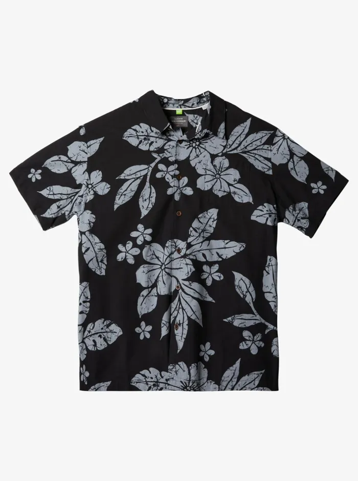 Shirts and Polos Men Quiksilver Waterman Aqua Flower Short Sleeve Shirt Black Aqua Flowers Shirts and Polos Men Quiksilver Waterman Aqua Flower Short Sleeve Shirt Black Aqua Flowers
