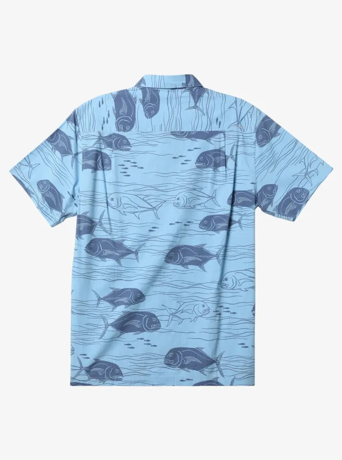 Shirts and Polos Men Quiksilver Waterman Dive Sites Woven Shirt Dusk Blue Dive Sites Shirts and Polos Men Quiksilver Waterman Dive Sites Woven Shirt Dusk Blue Dive Sites
