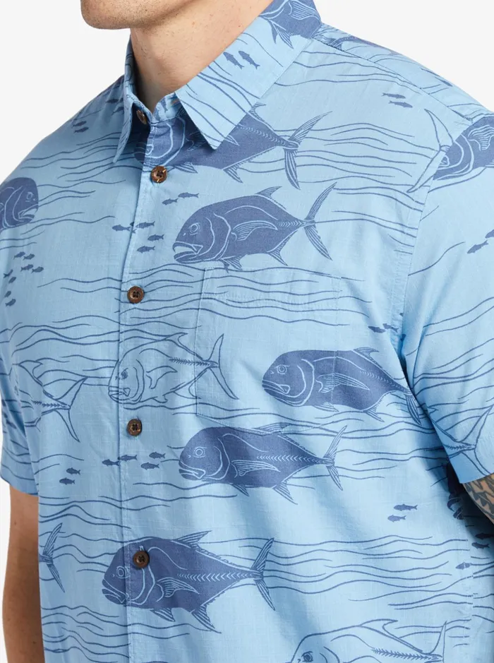 Shirts and Polos Men Quiksilver Waterman Dive Sites Woven Shirt Dusk Blue Dive Sites Shirts and Polos Men Quiksilver Waterman Dive Sites Woven Shirt Dusk Blue Dive Sites