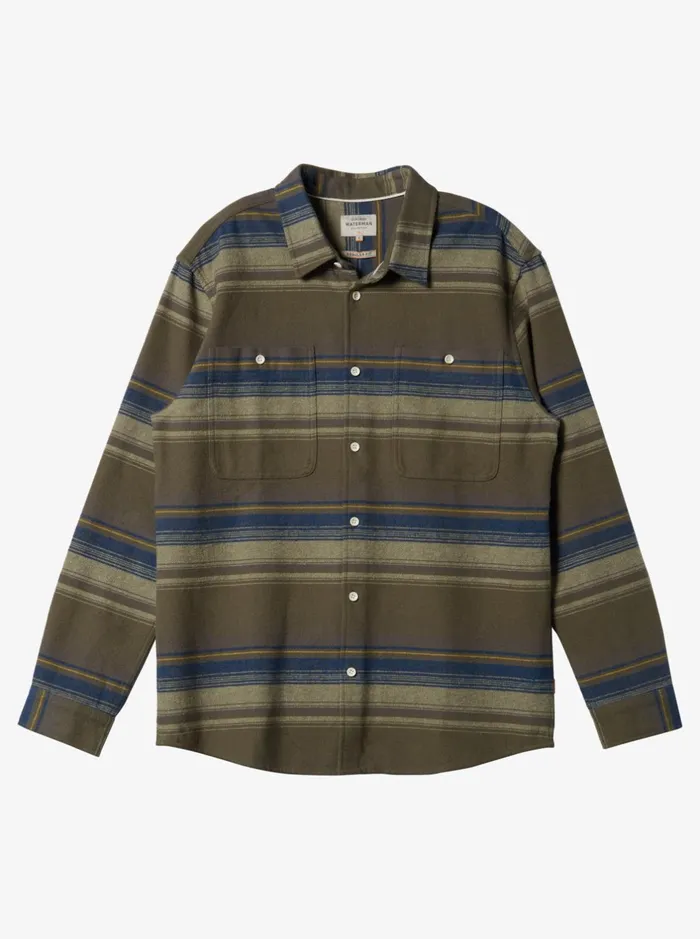 Shirts and Polos Men Quiksilver Waterman Lowest Tide Flannel Long Sleeve Top Dusty Olive Lowest Tide Shirts and Polos Men Quiksilver Waterman Lowest Tide Flannel Long Sleeve Top Dusty Olive Lowest Tide