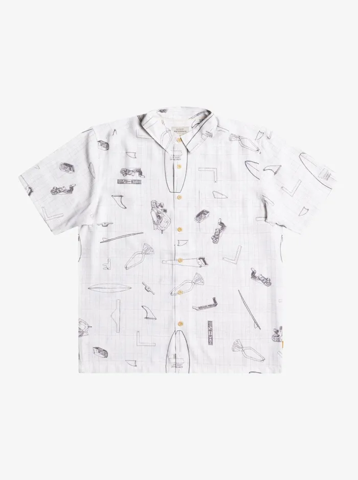 Shirts and Polos Men Quiksilver Waterman Master Crafter Short Sleeve Shirt White Master Crafter Shirts and Polos Men Quiksilver Waterman Master Crafter Short Sleeve Shirt White Master Crafter