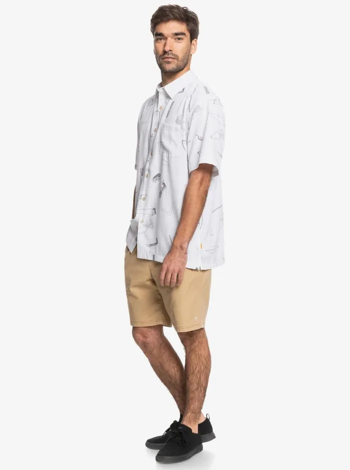 Shirts and Polos Men Quiksilver Waterman Master Crafter Short Sleeve Shirt White Master Crafter Shirts and Polos Men Quiksilver Waterman Master Crafter Short Sleeve Shirt White Master Crafter