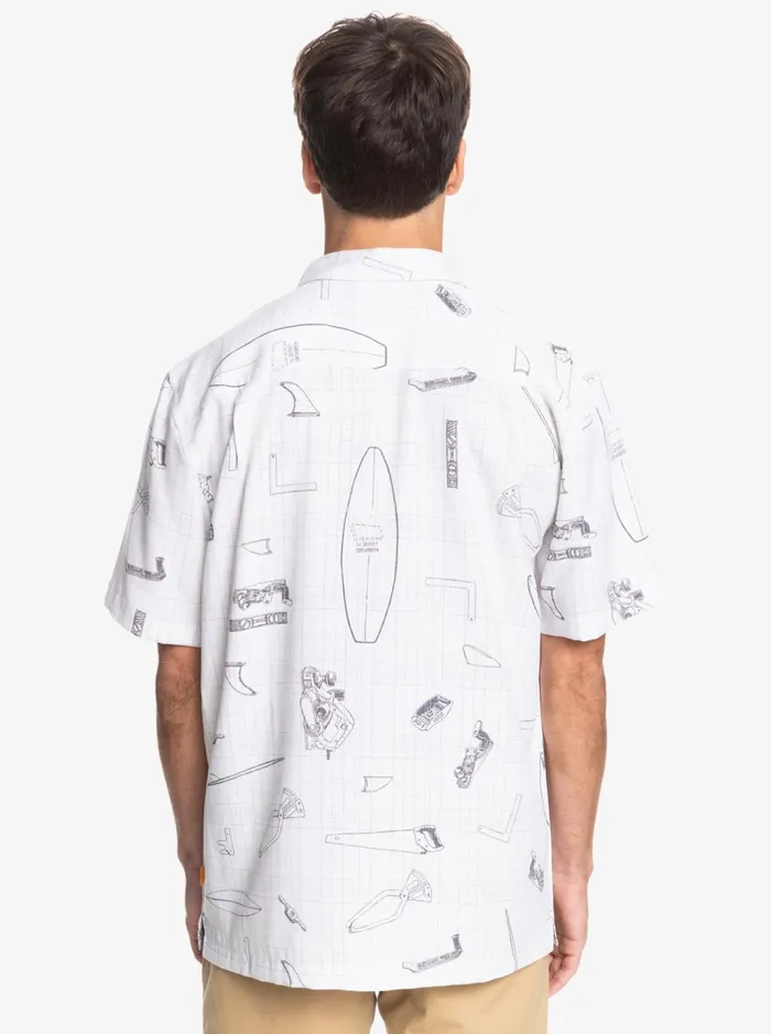 Shirts and Polos Men Quiksilver Waterman Master Crafter Short Sleeve Shirt White Master Crafter Shirts and Polos Men Quiksilver Waterman Master Crafter Short Sleeve Shirt White Master Crafter