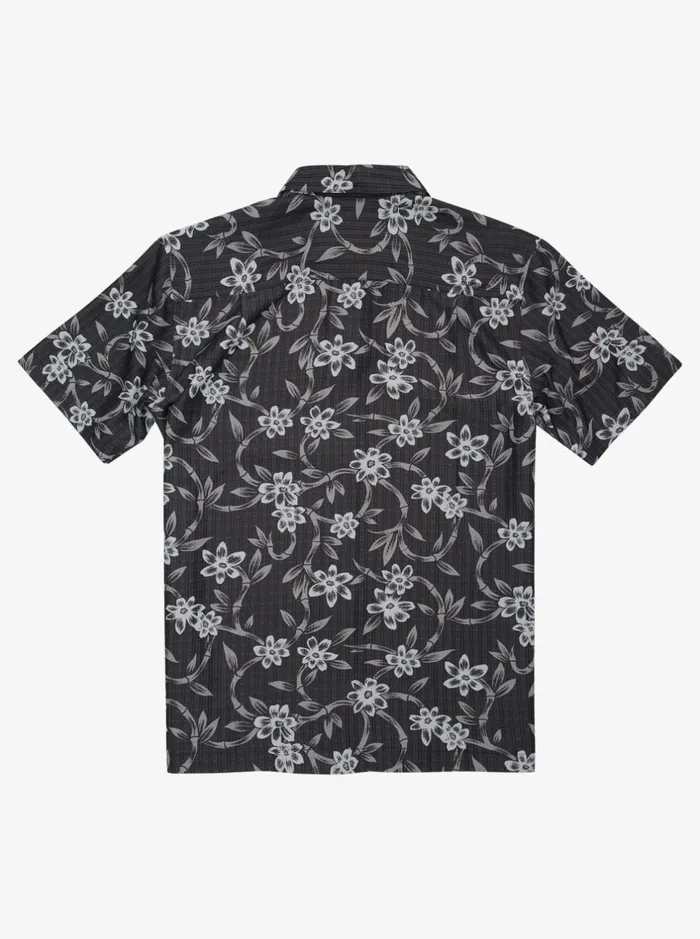 Shirts and Polos Men Quiksilver Waterman Twisted Flow Short Sleeve Shirt Black Twisted Flow Shirts and Polos Men Quiksilver Waterman Twisted Flow Short Sleeve Shirt Black Twisted Flow