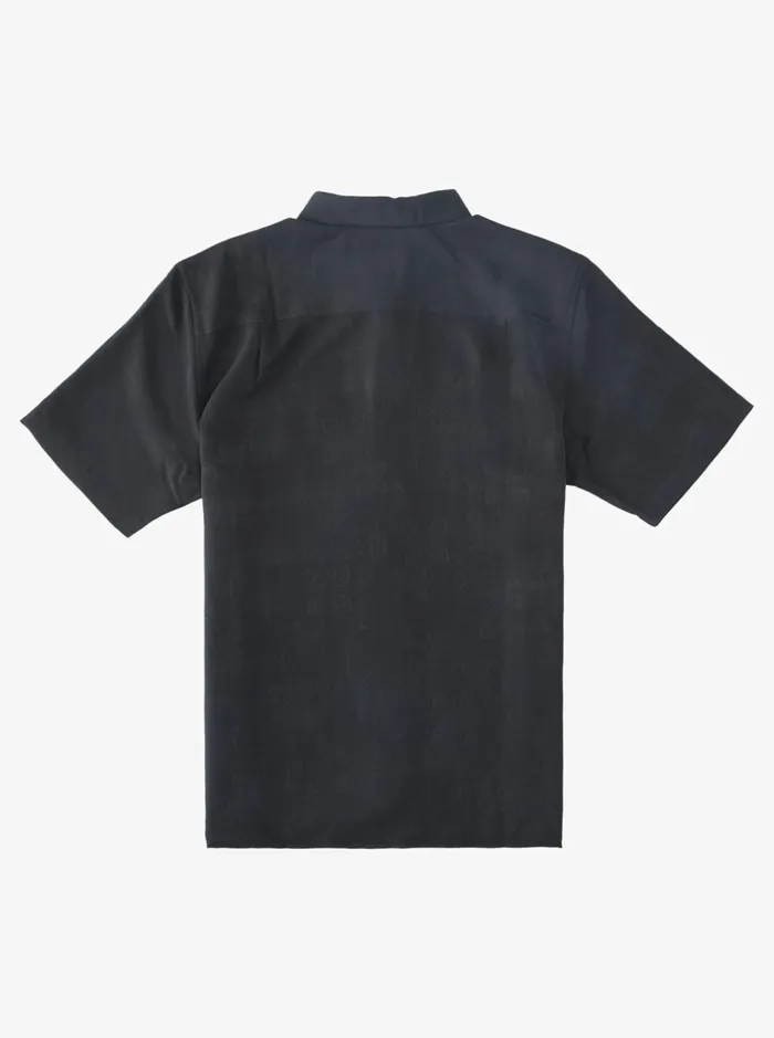 Shirts and Polos Men Quiksilver Waterman Waterman Manele Bay Short Sleeve Shirt Black Shirts and Polos Men Quiksilver Waterman Waterman Manele Bay Short Sleeve Shirt Black