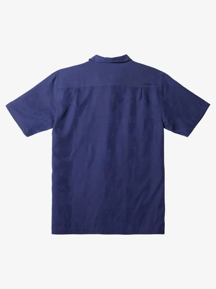 Shirts and Polos Men Quiksilver Waterman Waterman Manele Bay Short Sleeve Shirt Medieval Blue Shirts and Polos Men Quiksilver Waterman Waterman Manele Bay Short Sleeve Shirt Medieval Blue