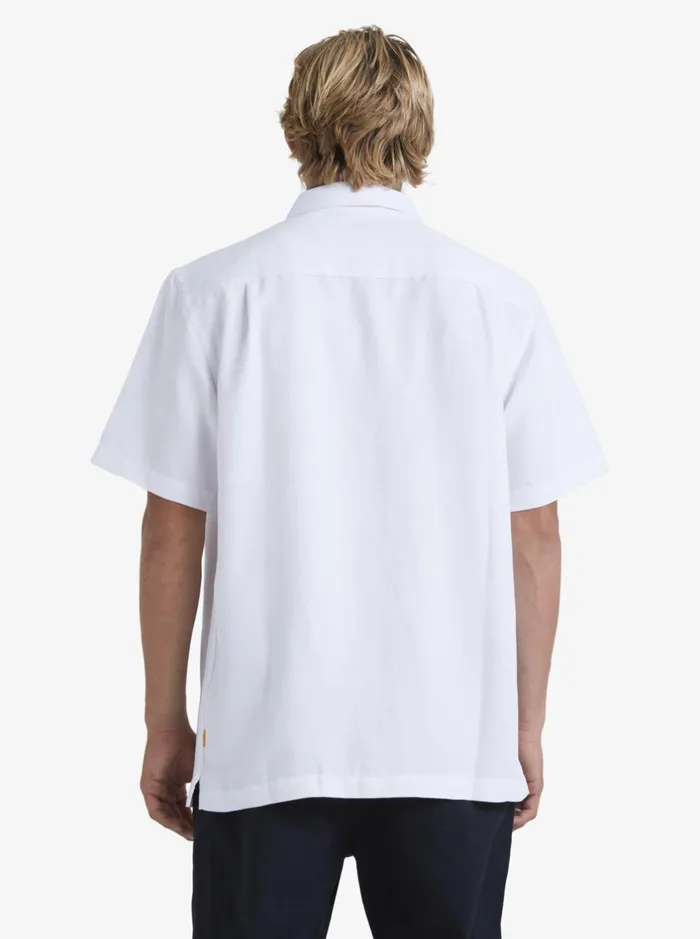Shirts and Polos Men Quiksilver Waterman Waterman Manele Bay Short Sleeve Shirt White Shirts and Polos Men Quiksilver Waterman Waterman Manele Bay Short Sleeve Shirt White